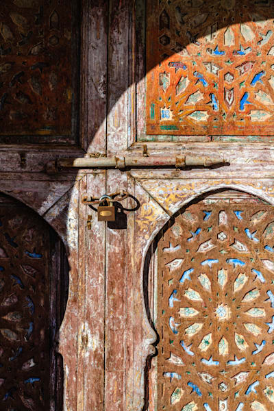 Close-up of carved wood with historical and artistic detail