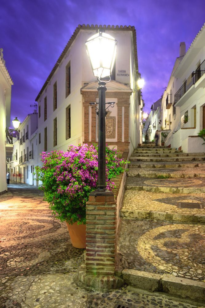 A Street in Silence - Fine art photography capturing Mediterranean night atmosphere
