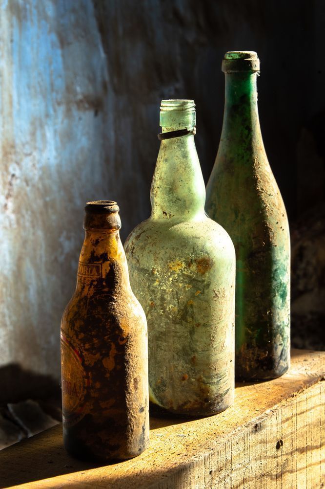 Glass and Shadow - Minimal wall art with strong contrast and refined composition