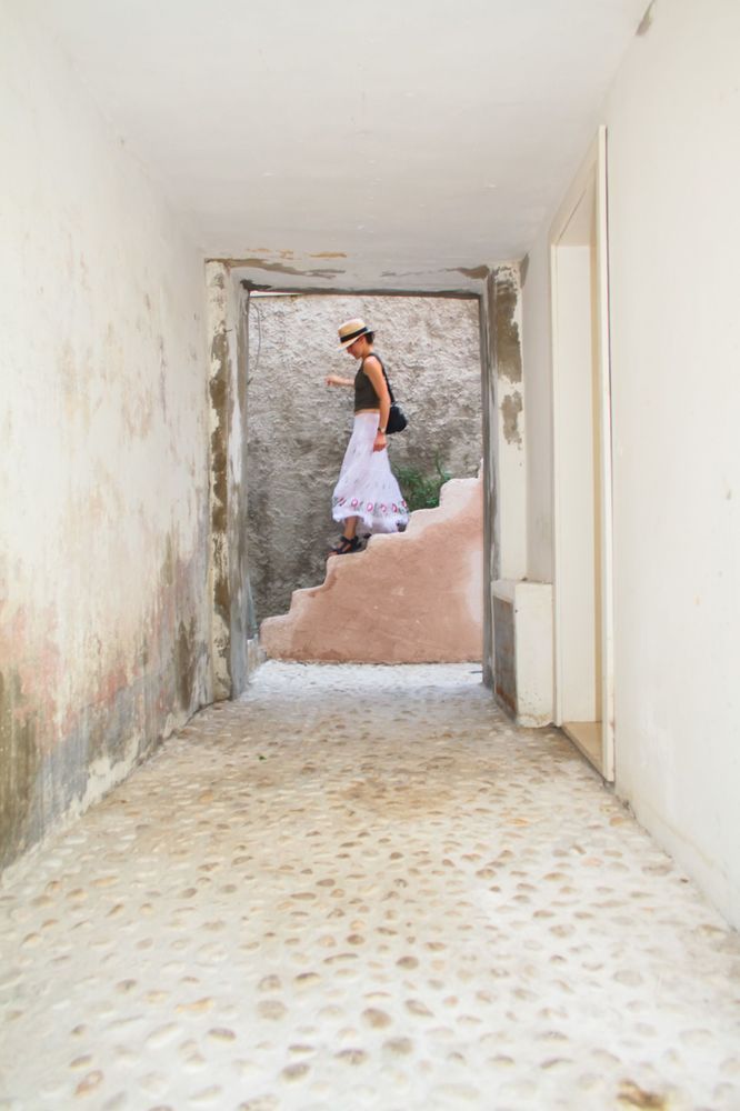 Girl in White - Cinematic wall art perfect for hallways and staircases