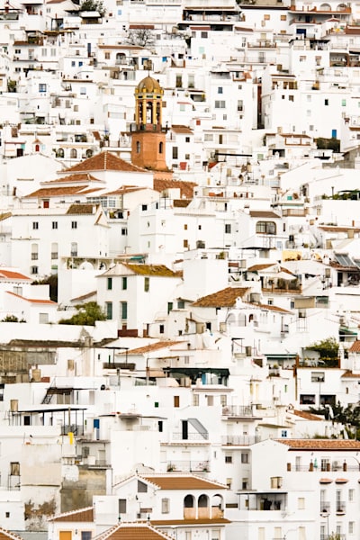 Mediterranean Patterns - Decorative print with clean lines and timeless white tones - Competa, Andalusia 2008