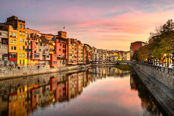 Sunset in Girona - Fine art photography capturing golden hour in a Mediterranean city