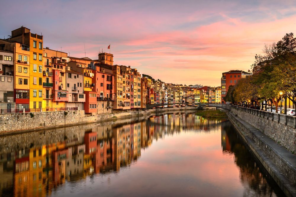 Sunset in Girona - Fine art photography capturing golden hour in a Mediterranean city
