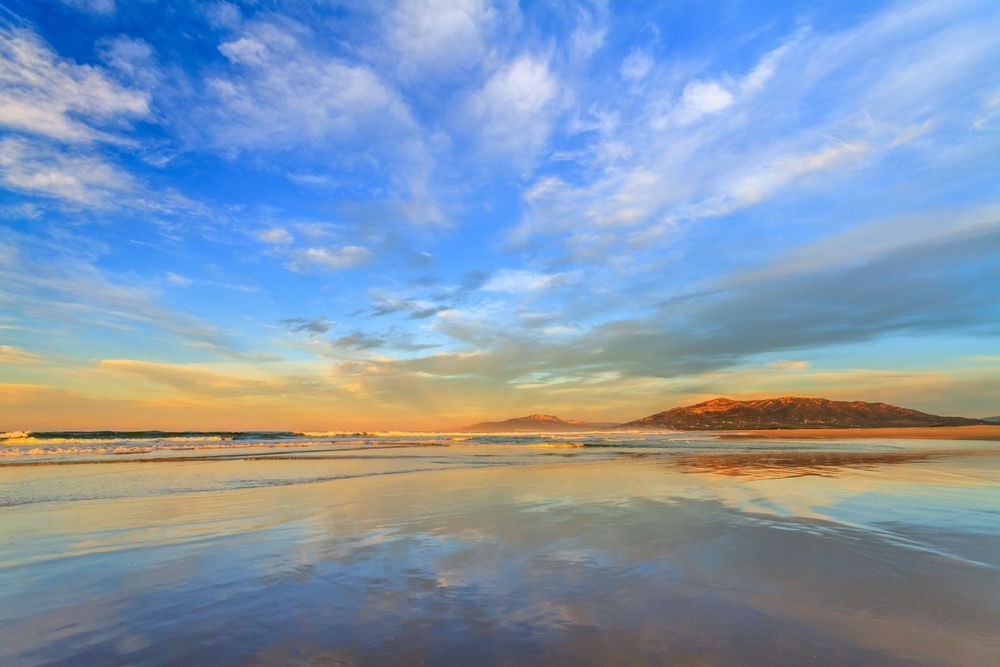 The Meeting Point - where Mediterranean and Atlantic meet the sky also marges with the sea.