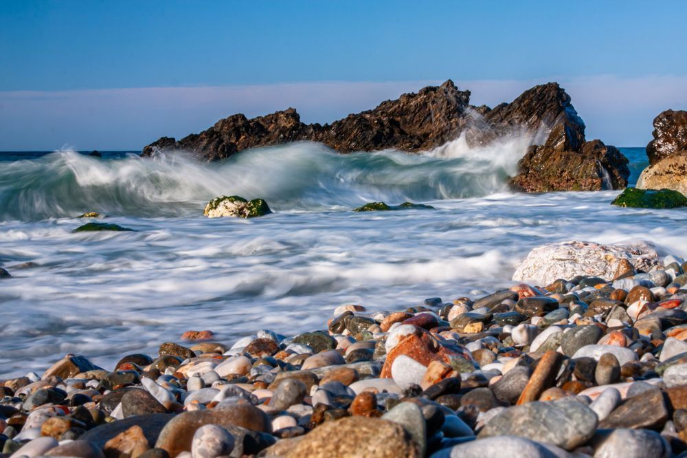 The Motion of the sea - Abstract seascape showing motion and fluidity