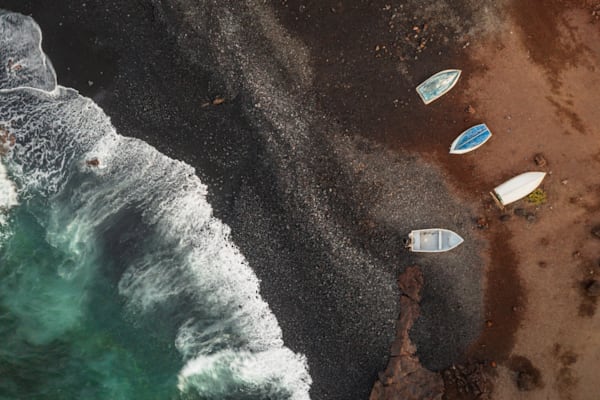 The Dark Beach - Decorative beach photography with strong textures and depth