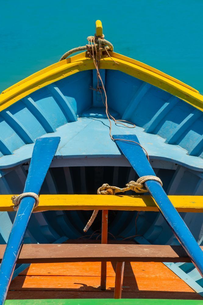 The colors of the Journey - Minimal marine composition with strong lines and vivid tones