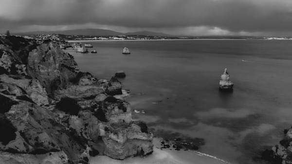 Praia de Dona Ana — Monochrome Seascape Photo