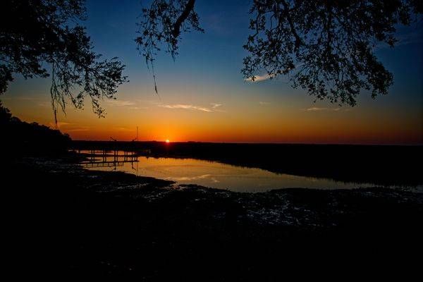 Savannah Sunrise Photograph — Marsh Reflection