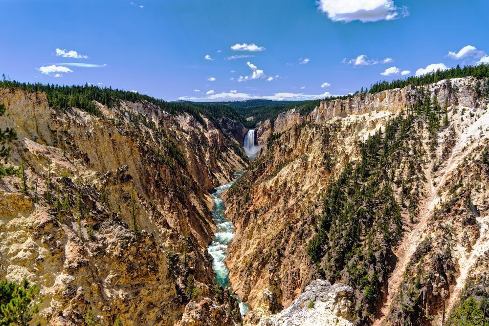Grand Canyon Falls In Yellowstone National Park Photography Art | stuartPhoto