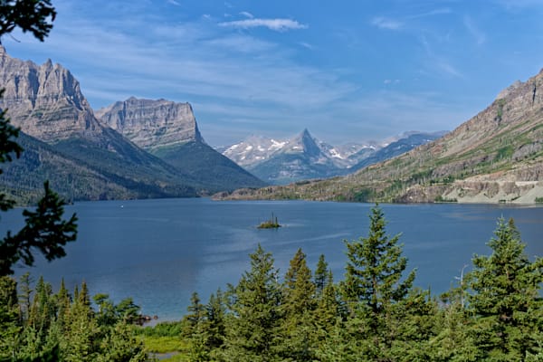 Goose Island St Marys Lake Glacier National Park Photography Art | stuartPhoto