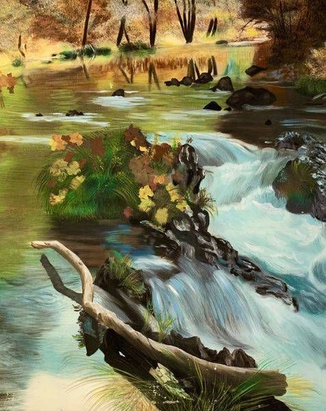 Mount Rainer Forest Stream Art | Iral Art