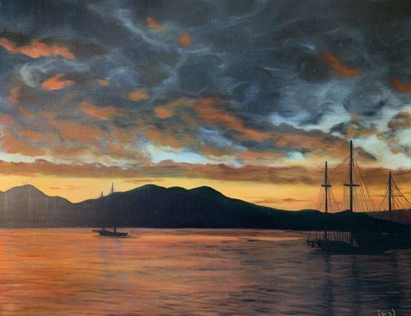 Puget Sound Sunset Art | Iral Art