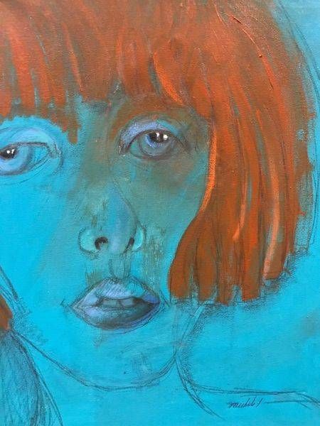 Blue Monday Girl Art | Let's Face It Gallery