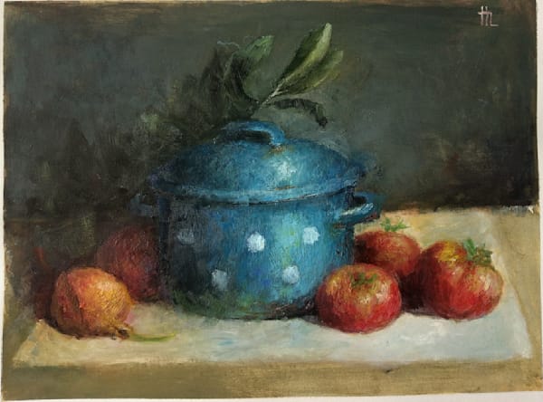 The Blue Lidded Pot Art | Zahirovic Art
