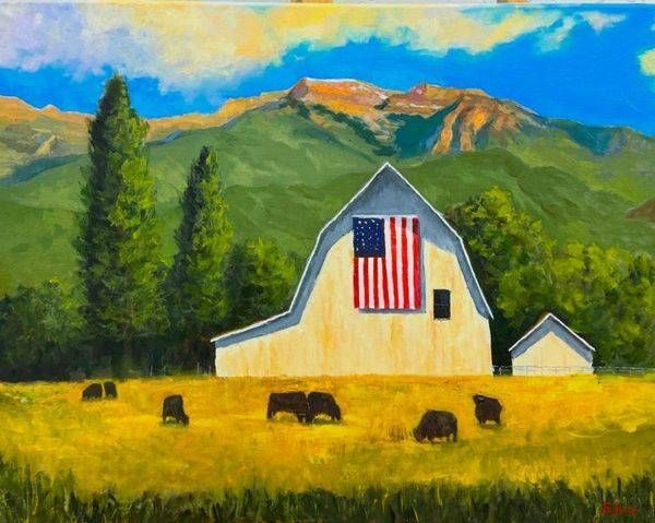 White Barn Near Park City, Utah Art | Gary Edens