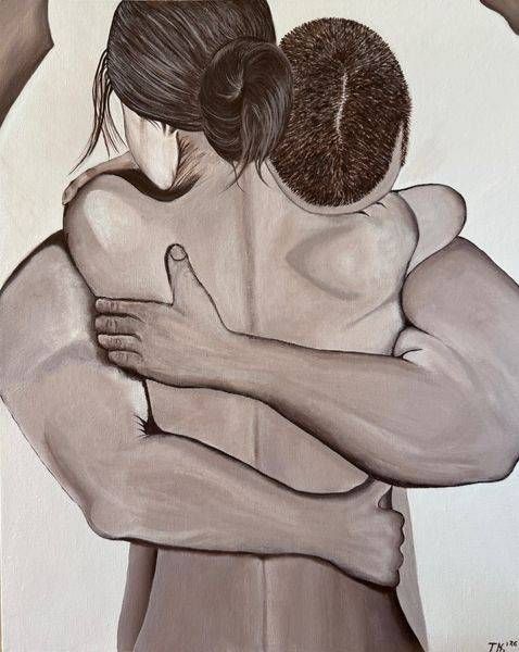 Tight Embrace   Original Art | Teo Art