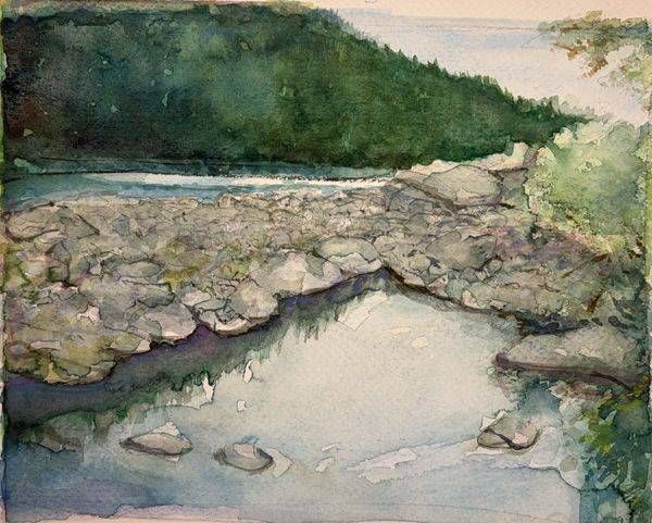 Rocky Riverbank