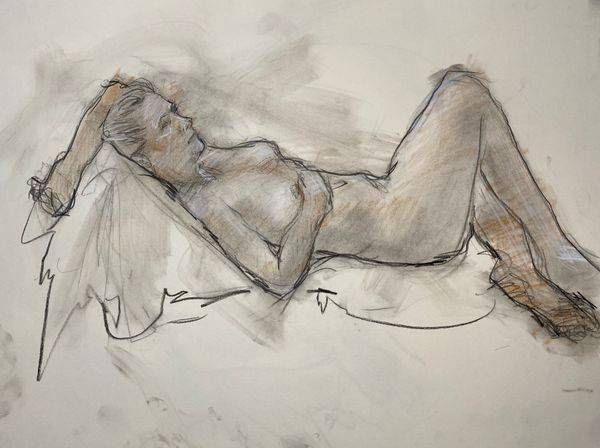 Reclining Charcoal Nude