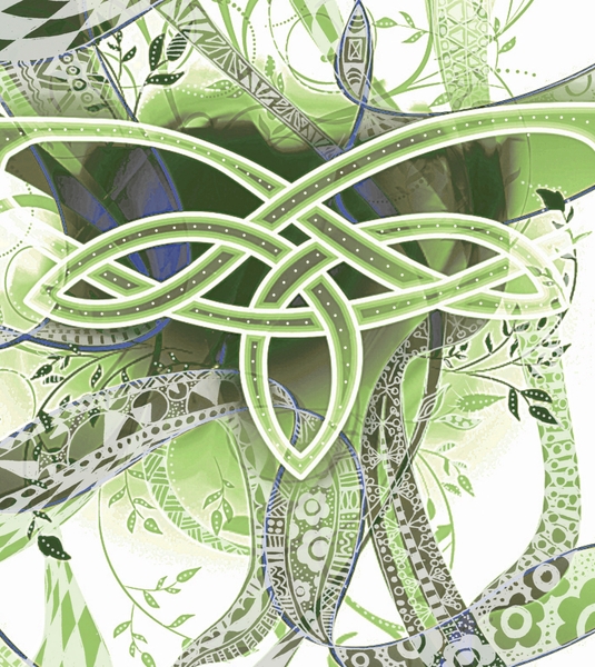 Celtic Not Leaf Green Art | Wild Thistle Art