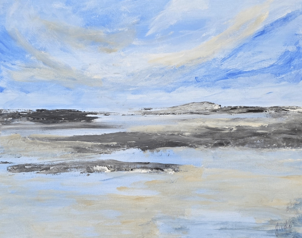 Winter Lake Art | Art by Judi G