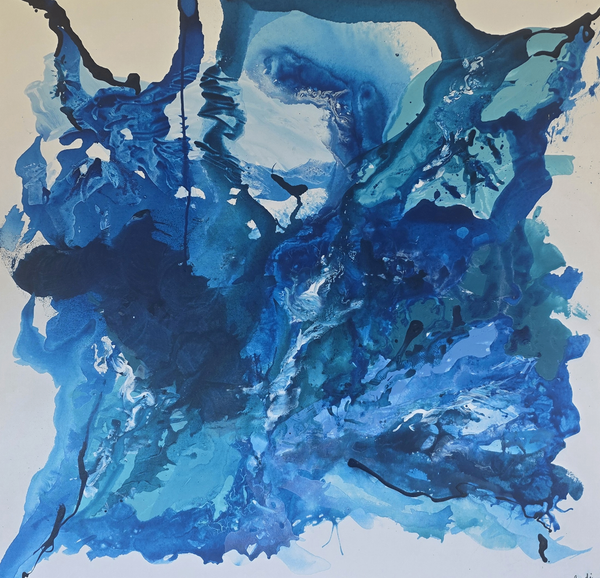 Layers Of Blue Art | Art by Judi G