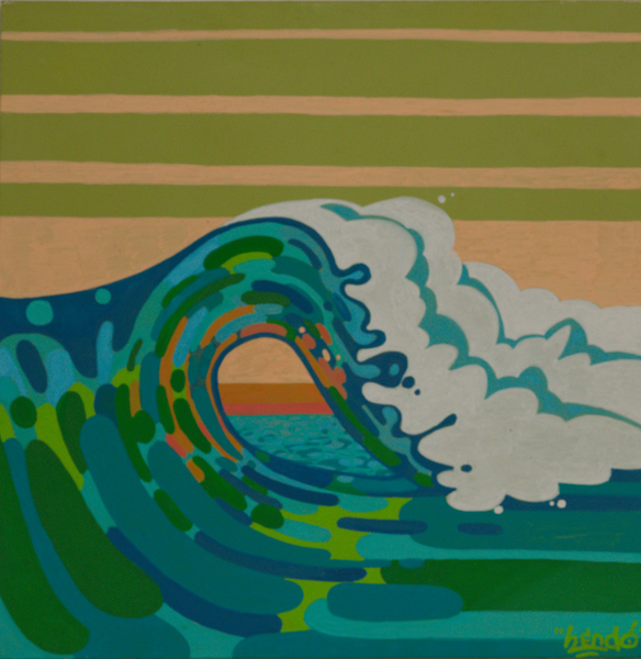 Hawaiin Wave Art | hendo.art