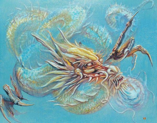 Water Dragon Art | Vazzy J Art Fusion