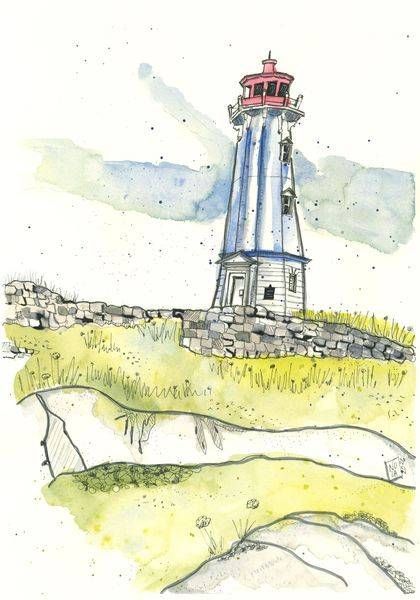 Louisbourg Lighthouse, Cape Breton, NS