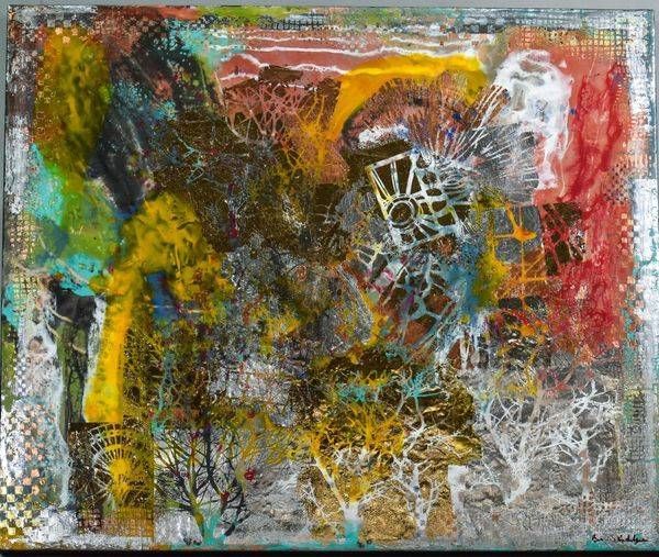 Encaustic On Wood Panel