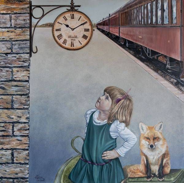 Waiting At The Station Art | Mónica Conde