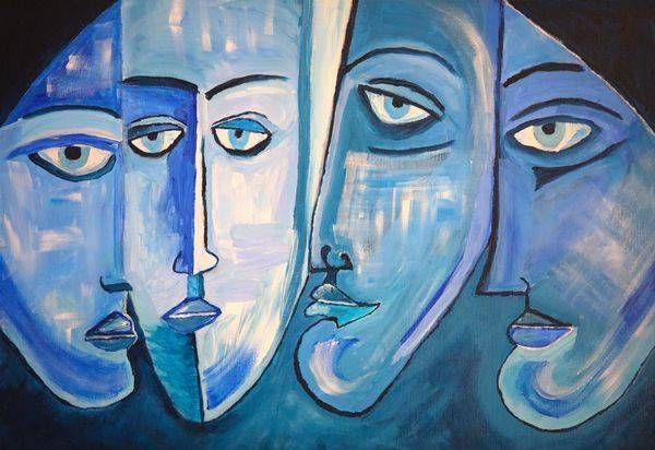 FOUR FACES OF PICASSO 18X24 $1200
