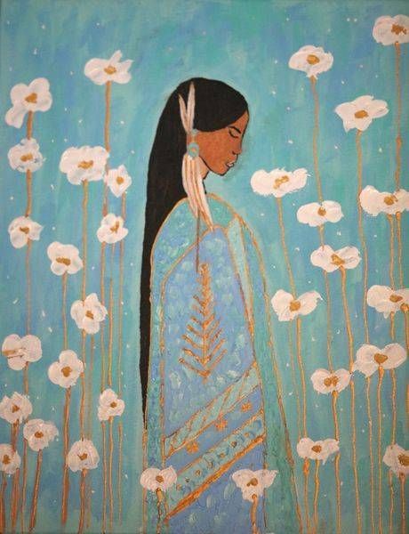 INDIAN MAIDAN SPRING 16X20 $1200