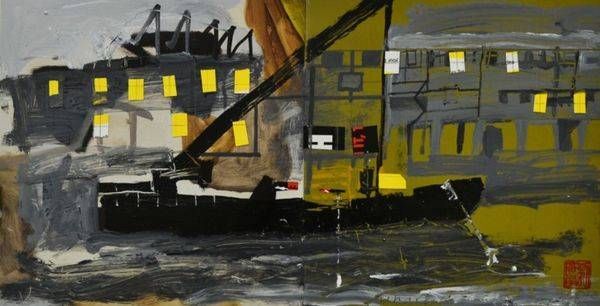 Wharf 4 Collage 3 Art | Jerry Liew Art