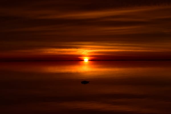 Glow, mystical, horizon, cloud, sky, orange, golden, sunrise, landscape, seaside, prints, edition, open