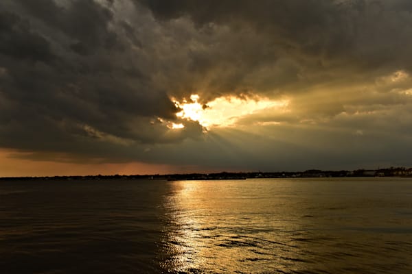 Sunlight through storm clouds 
