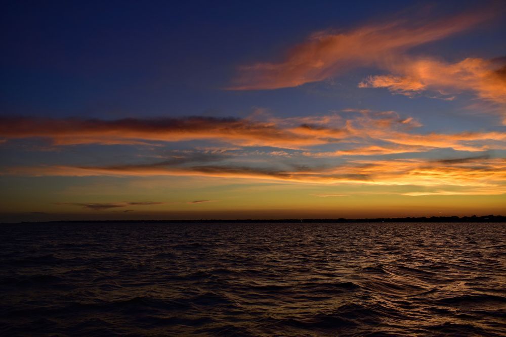 golden cloudscpape on the horizon 