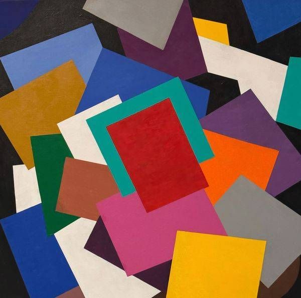 Red Green Fucia Yellow Art | Howard B Marshall Artworks