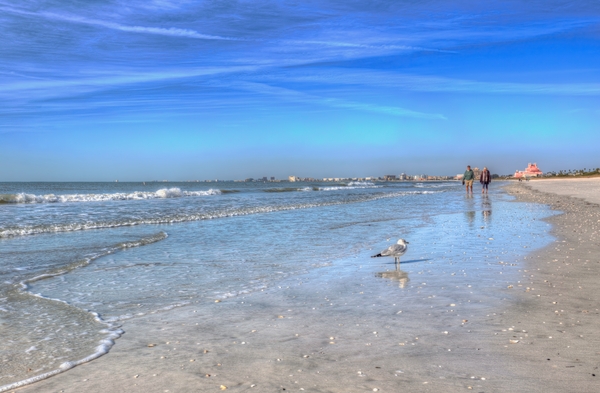 Winter Stroll on the Beach