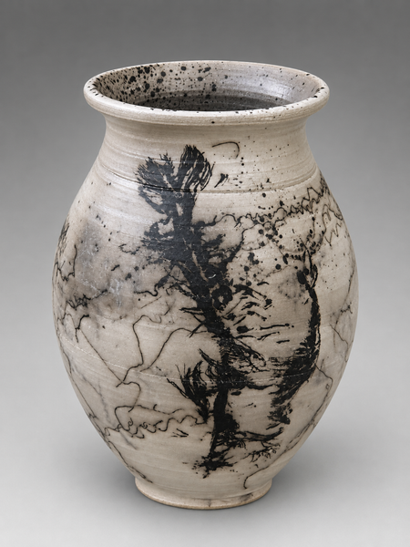 Feathers And Horsehair Vase | Zane Artworks