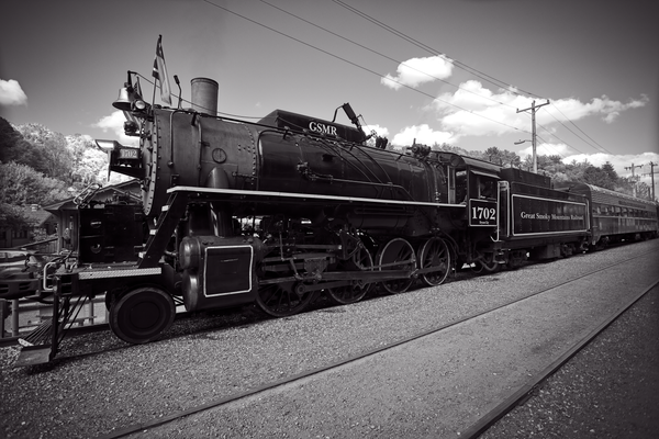 Great Smoky Mountain Railroad #1702 BW