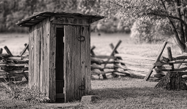 Outhouse In North Carolina Bw Art | Zane Artworks