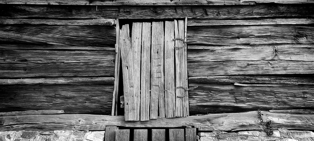 Old Barn Shutter North Carolina Bw Art | Zane Artworks