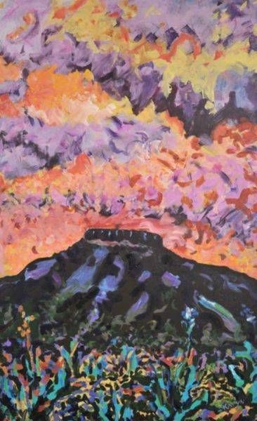 Tucumcari Mt Sunset Art | Karyn Drum Art
