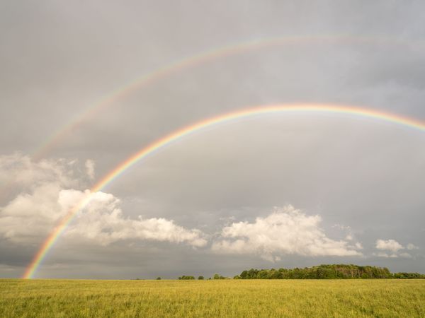 Farm Fields And Rainbows