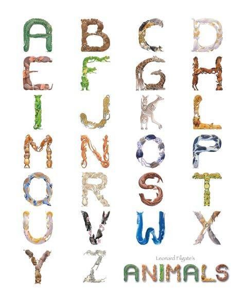 Animal Alphabet Poster