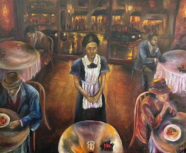 Di Fronte Al Caffè Nazionale | Graziano Cicoria