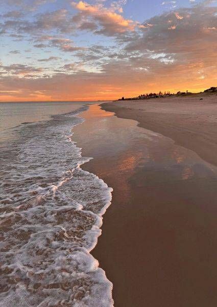 West Beach Amber Glow Photography Art | Goodwin Creative Designs