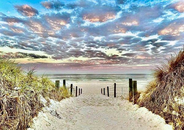 Gradient Of Greys, Pinks, And Blues Clouds Photography Art | Goodwin Creative Designs