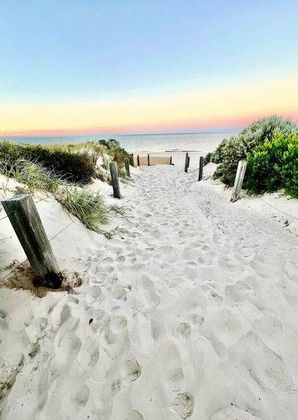 Beach Post In The White Dunes Photography Art | Goodwin Creative Designs